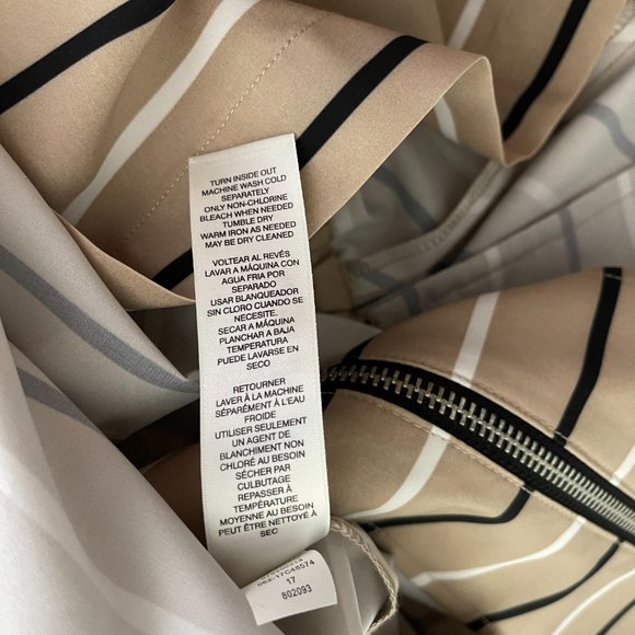 Chico's Zenergy  Striped Zip up Jacket Size  or 16 - Picture 6 of 8